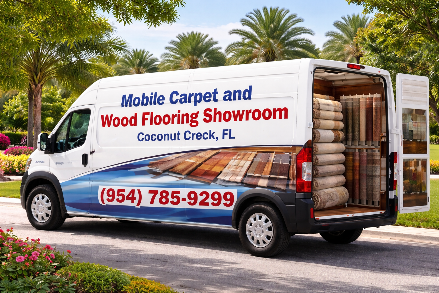 Coconut Creek Mobile Carpet and Wood Flooring Showroom