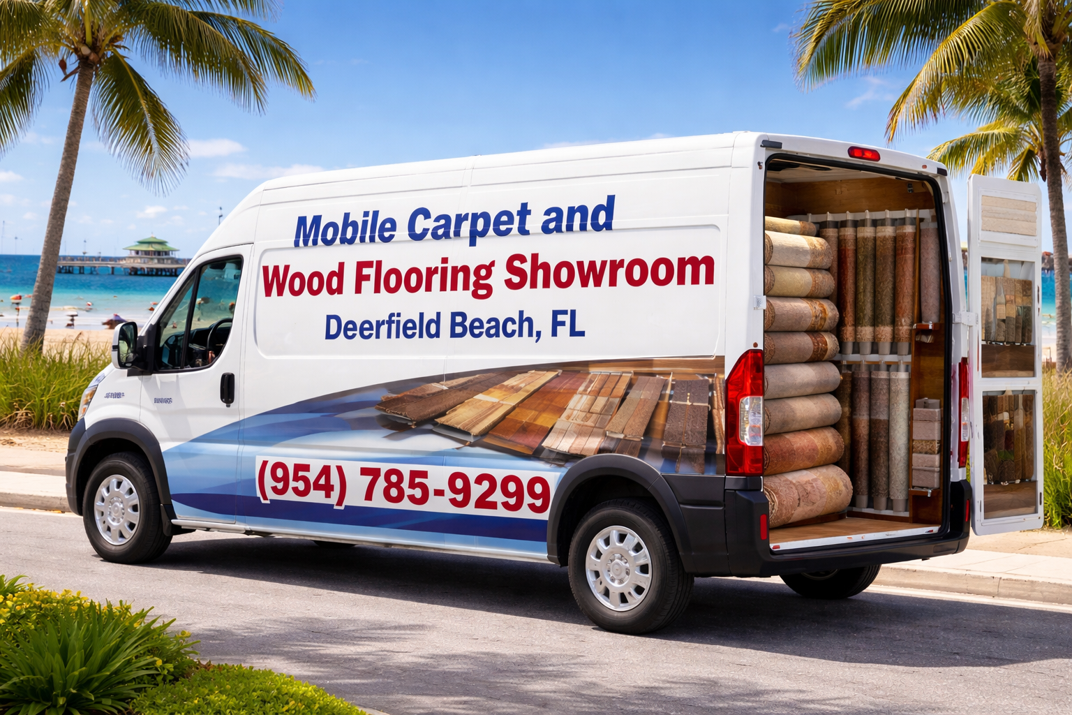 Deerfield Beach Mobile Carpet and Wood Flooring Showroom