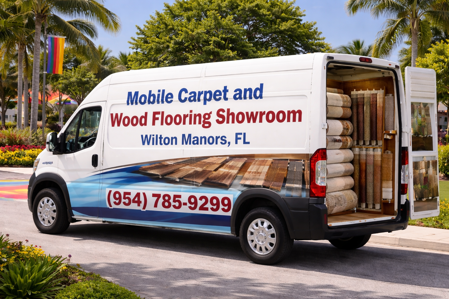 Wilton Manors Mobile Carpet and Wood Flooring Showroom